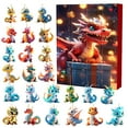 thumbnail image 4 of 2025 Advent Calendar Dragon - 24 Days Christmas Countdown Set with 2D Dragon Ornaments Pendants, Advent Calendar 2025 for All Ages, Doubles as Xmas Tree Decor, Christmas Vacation Decor for Collectors, 4 of 8