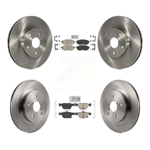 Transit Auto Front Rear Ceramic Pads and Disc Brake Rotors Kit for Car 2015 Subaru Legacy 2.5L K8A-106477