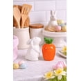 thumbnail image 4 of Easter Bunny & Carrot Ceramic Salt & Pepper Shakers, 2-Piece Set, Food Safe Spring Table Decor, 4 of 4