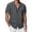 Gray, variant on Stamzod Men's Casual Button Down Shirts Short Sleeve Textured Summer Beach Shirt with Pocket Gray XXL