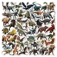 thumbnail image 4 of Pegatinas de dibujos animados de Anime para niños, calcomanías impermeables divertidas de dinosaurios y animales para montar en monopatín, coche y portátil, 10/50 piezas, 4 of 4