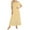 Yellow, variant on Nightgown for Women Solid Color Short Sleeve Comfort Sleep Dress Loungewear Yellow XL