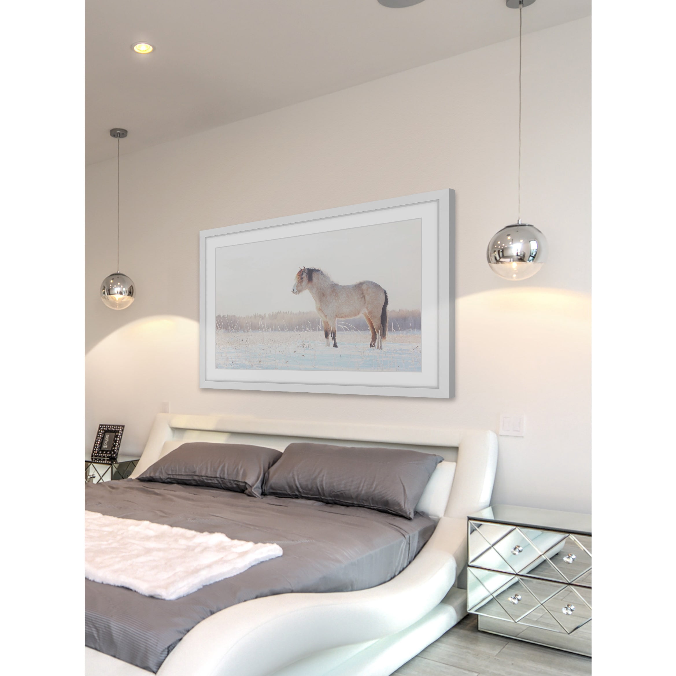 Marmont Hill "Horse Stands Still" Framed Painting Print