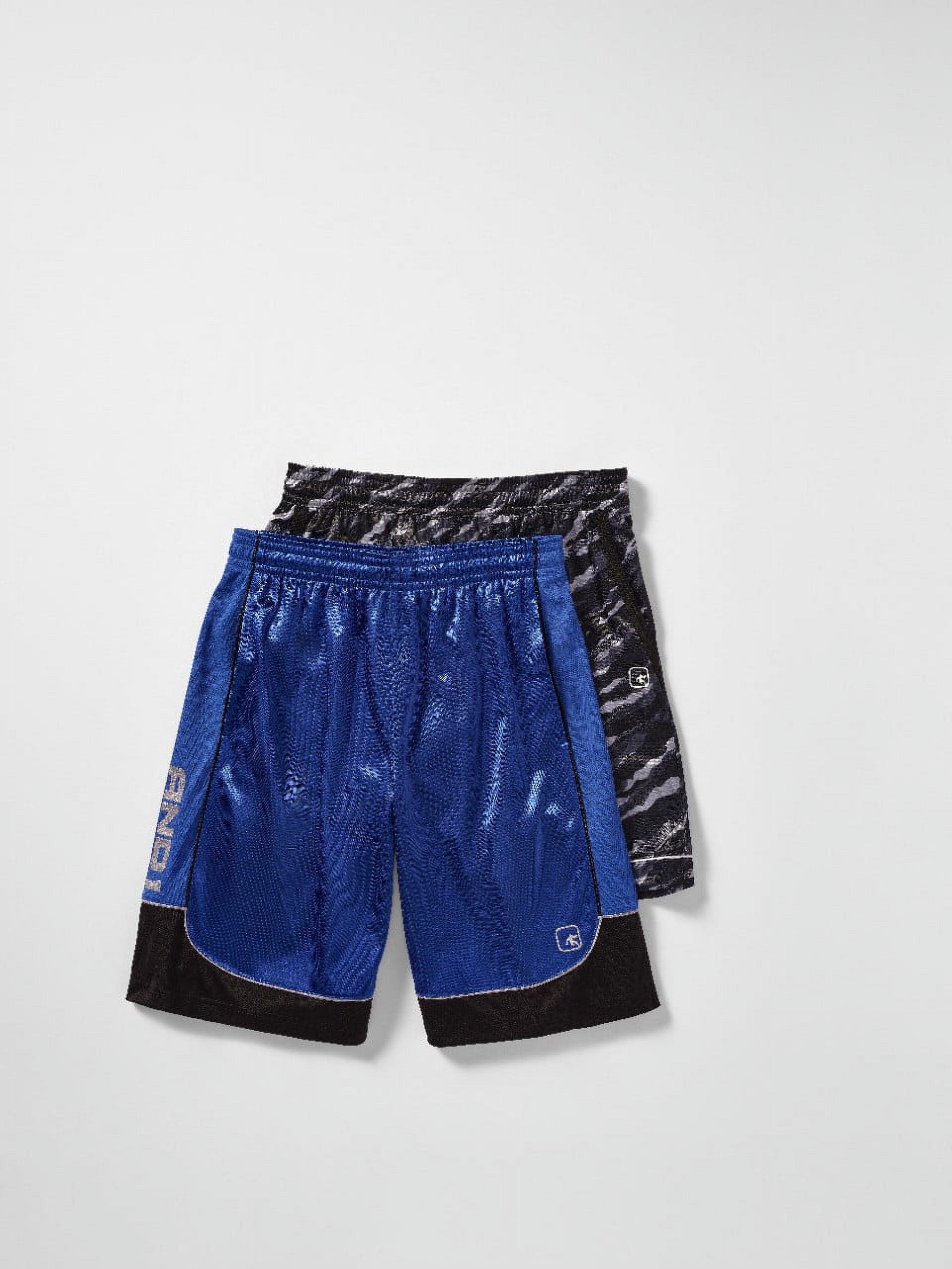 AND1 Men and Big Men's All Court Colorblock 11" Shorts, up to Size 3XL