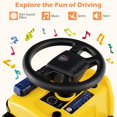 thumbnail image 4 of Licensed Scania Ride on Push Car by OLAKIDS with 3 Sound Effects, Storage, Toddler Sliding Police Truck, 4 of 8
