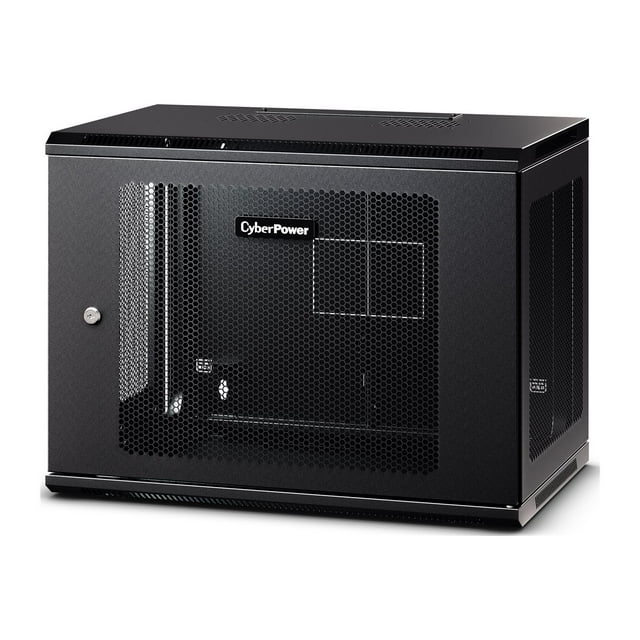 CyberPower Carbon CR9U61003 - Rack cabinet - wall mountable - black, RAL 9005 - 9U - 19"