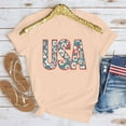 thumbnail image 2 of jobturf American Flag Tops Women Summer Cute Short Sleeve Tunic Shirt Patriotic 4th of July Tee Memorial Day Tshirt Girls Crop Tops, 2 of 6