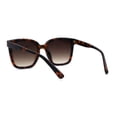 thumbnail image 2 of Womens Oversize Inset Lens Horn Rim Hipster Sunglasses Tortoise Brown, 2 of 4