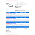 thumbnail image 2 of Power Steering Multi Rib Belt - Compatible with 1995 - 2004 Toyota Tacoma 2.7L 4-Cylinder 1996 1997 1998 1999 2000 2001 2002 2003, 2 of 2
