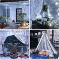 thumbnail image 4 of JMEXSUSS 2 Pack Halloween Solar Lights Outdoor, Total 400 LED 151FT Orange Solar Lights Outdoor Waterproof, 8 Modes Christmas String Light for Outside Tree Patio Yard Garden Halloween Decorations, 4 of 10
