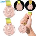 thumbnail image 1 of DQrwqpou Medalla Antorcha Souvenir Premio Competencia Deportiva Aleación Zinc Con Correa (cobre), 1 of 8
