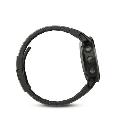 Garmin - fēnix 5 Sapphire GPS Smartwatch 30mm Fiber-Reinforced Polymer - Slate Gray