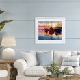 thumbnail image 3 of Stupell Industries Traditional Red & Blue Boats at Sunset White Framed Print Under Glass, 21 x 17, by Franklyn Gregory, 3 of 8
