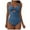 Blue, variant on Linfrsh Tummy Control Swimsuits for Women One Piece Push Up Bathing Suit Full Coverage Swimwear Black,L