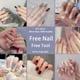 thumbnail image 2 of 24pcs Uñas Postizas Cortas Con Diseño Manicura Prensa Mate Largas, 2 of 4