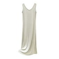thumbnail image 2 of QNANSPI Nightgowns for Women, Womens Sleep Dress, Women's Solid Color Sleeveless Tank Loose Comfortable Ankle Length Sleep Dress, 2 of 6