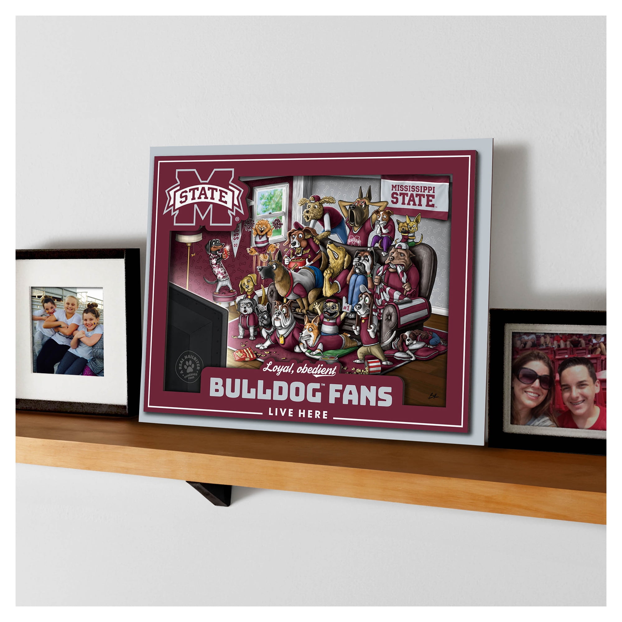 IDNA Mississippi State Bulldogs 13.25" x 17.25" Purebred Fans Wall Art