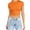 Orange, variant on Glisme Womens Summer Short Sleeve Cute Crop Tops Casual Basic Crewneck Slim Fit T Shirts Trend Pink Tee