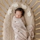 thumbnail image 2 of Bleu La La Manta para bebé – 100% algodón de lujo, suave, acogedora, ligera, unisex, manta para cochecito de bebé, manta para ducha, registro de regalos para recién nacidos, bebés y niños pequeños (ov, 2 of 5