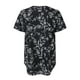 thumbnail image 5 of Gibobby Playera de Manga Corta Casual Suave Camisetas sin mangas verano para mujer, corte holgado, cuello cuadrado plisado, camisetas manga corta, dobladillo c(Negro,XL), 5 of 5