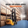 thumbnail image 3 of Garage Tiles Interlocking, 12x12x0.53in 50-Pack Floor Covering, Non-Slip Double-Sided Texture, for Garages, Basements, Repair Shops, Blue, 3 of 6