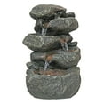 thumbnail image 2 of Design Toscano DW35127 Anchor Falls Rock Garden Decor Tabletop Desk Fountain Water Feature, 11 Inch, Full Color, 2 of 4