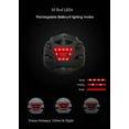 thumbnail image 3 of GUDOOK Bike Helmet Adult Bike Helmets for Men/Women:  USB Rechargeable LED Front and Rear Lights for Cycling Urban Commuter Skateboard, 3 of 7