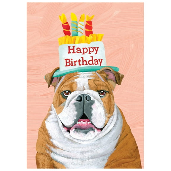Bulldog Birthday Card [2977BD]