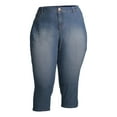 thumbnail image 6 of A3 Denim Women's Plus Size Constructed Waist Capris, 6 of 6
