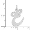 thumbnail image 2 of FJC Finejewelers 14 kt White Gold Large Fancy Script Letter E Initial Charm, 2 of 6