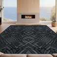 thumbnail image 2 of Design&I 9'x12' Washable Area Rug Snag-Free Skin Gothic Reptile Scaled Mosaic Coiled Snake Serpent Round Playful Expressive for Dining Room, Basement, Large Office, 2 of 7