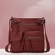 thumbnail image 4 of Bolso bandolera de PU Bolso de hombro femenino suave para mujer para el ocio diario (rojo vino) Ehuebsd Para Estrenar, 4 of 7