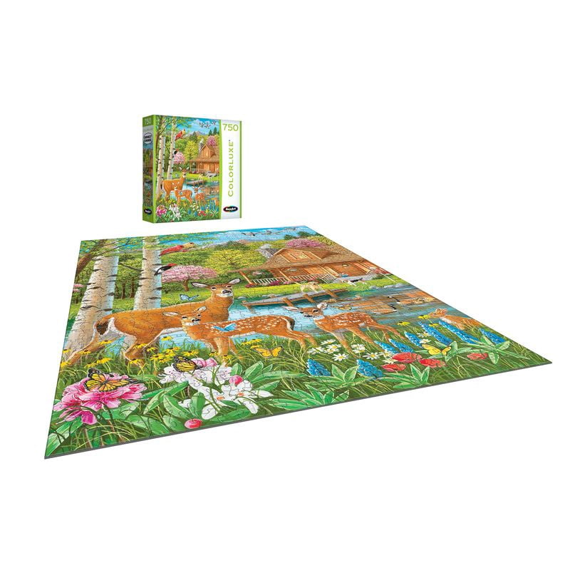 Colorluxe 750pc spring cabin wildlife