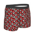 thumbnail image 4 of Uemuo Red Floral Pattern Men's Boxer Briefs,Trunk Anti-Chafing,Comfortable, Durable, and Stylish Underwear-Medium, 4 of 9
