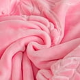 thumbnail image 6 of DBOZE King Size 12 lb Heavyweight Plush Blanket – Ultra Soft Thick Microfiber Fleece Throw for Winter, Solid Pink Color, 6 of 9