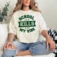thumbnail image 2 of Funny Back To School Saying, Ivory Comfort Colors T-Shirt, XL, 2 of 3
