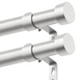 thumbnail image 1 of Barras para Cortinas KAMANINA Paquete de 2 Plata Ajustables 81-218 cm Resistente, 1 of 9