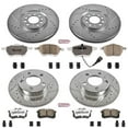 thumbnail image 3 of PowerStop Front and Rear Z26 Street Warrior Carbon-Fiber Ceramic Brake Pad and Drilled and Slotted Rotor Kit Fits: AUDI Select Models K915-26, 3 of 9