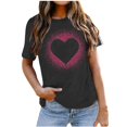 thumbnail image 1 of Birdeem T-Shirt Blouse à Manches Courtes à Col Rond Imprimé pour Femmes, Coupe Ample, 1 of 1