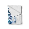 thumbnail image 2 of Octopus Soft Flannel Fleece Throw Blanket, Ornamental Marine Sea Animal with Curved Lines Underwater Wildlife, Cozy Plush for Indoor and Outdoor Use, 60" x 80", Violet Blue Teal, by Ambesonne, 2 of 6