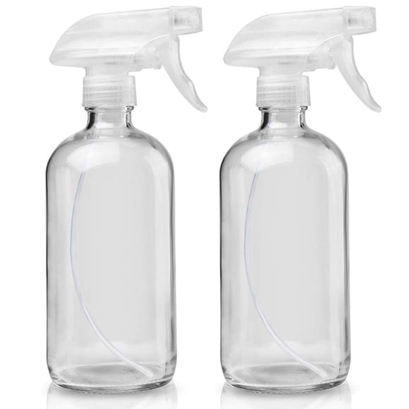 Botellas de aerosol de vidrio Cosywell Boston Round, 473 ml (paquete de 2)