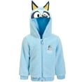 thumbnail image 3 of Bluey Little Boys Cozy Sherpa Zip Up Cosplay Hoodie Toddler to Little Kid, 3 of 5