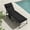 Black, variant on Arlopu Padded Folding Chaise Lounge Chair, Heavy Duty Reclining Chair with Pillow & Side Pocket for Patio Beach Pool, 5-Position Adjustable, Gray