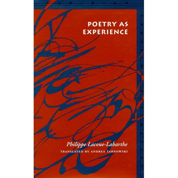 Meridian: Crossing Aesthetics: Poetry as Experience (Paperback)