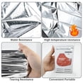 thumbnail image 5 of Emergency Mylar Thermal Blankets -Space Blanket Survival kit Camping Blanket (4-Pack). Perfect for Outdoors, Hiking, Survival, Bug Out Bag ，Marathons or First Aid, 5 of 8