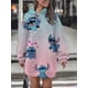 thumbnail image 1 of Sudadera con capucha de Disney Stitch para mujer, vestido de suéter informal de calle, moda de viento Simple, regalo de cumpleaños, Top nuevo, 1 of 4