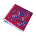 thumbnail image 1 of Club Room Pochette Carrée à Motif Cachemire pour Homme, Rouge, Taille Unique, 1 of 1