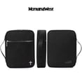 thumbnail image 5 of Montana West Church Bag for Women Men Protective Bible Cover with Leather Bookmark, Black, 5 of 7