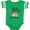 Football Green and White, variant on Inktastic My Big Brother Loves Me with Sloth and Hearts Boys or Girls Baby Bodysuit