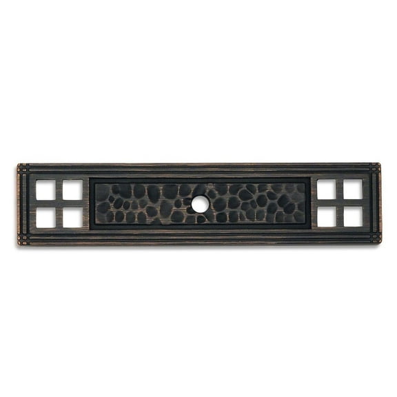 Cosmas 10552ORB Oil Rubbed Bronze Zinc Cabinet Knob Backplate